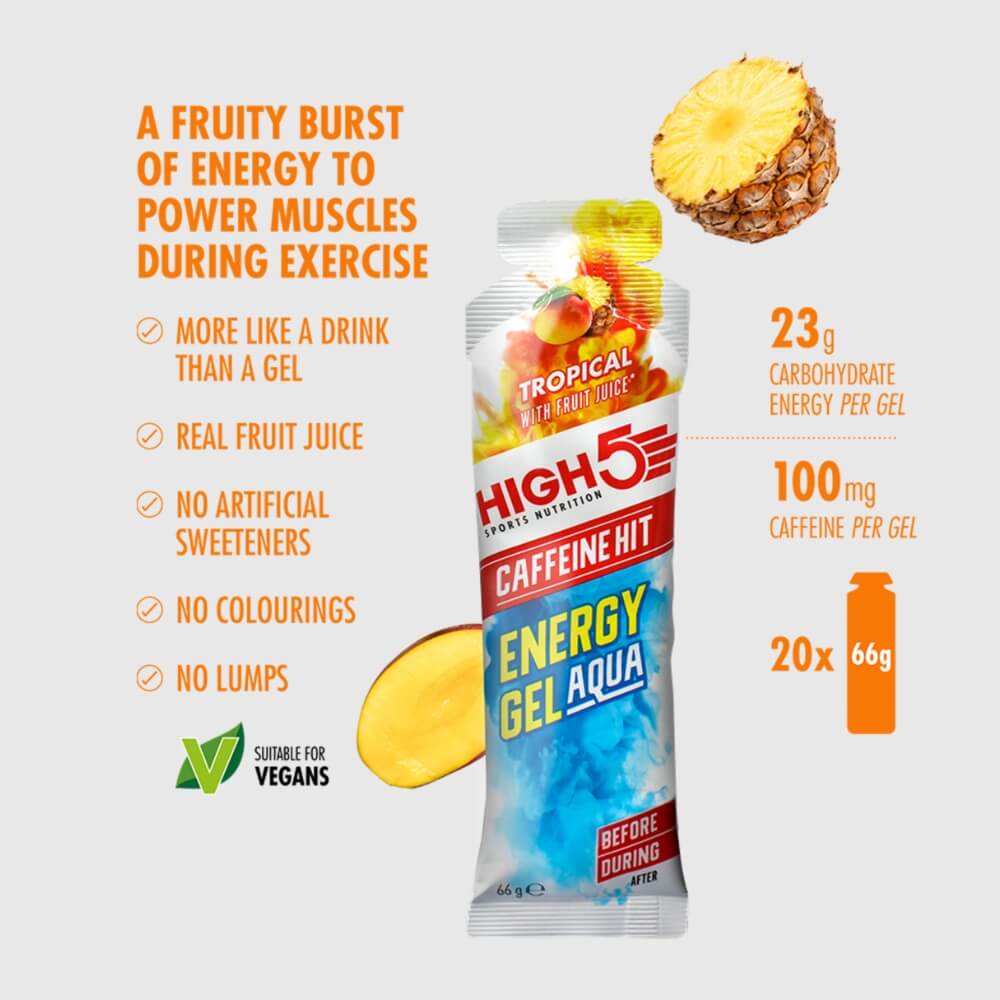 High5 Energy Gel Aqua Caffeine Hit - 66g
