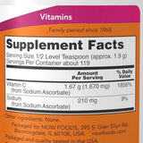 NOW Supplements, Sodium Ascorbate Powder, Buffered, Antioxidant Protection*, 8-Ounce | Megapump