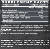 Nutrex NIOX Pump 120 capsules supplement facts | Megapump