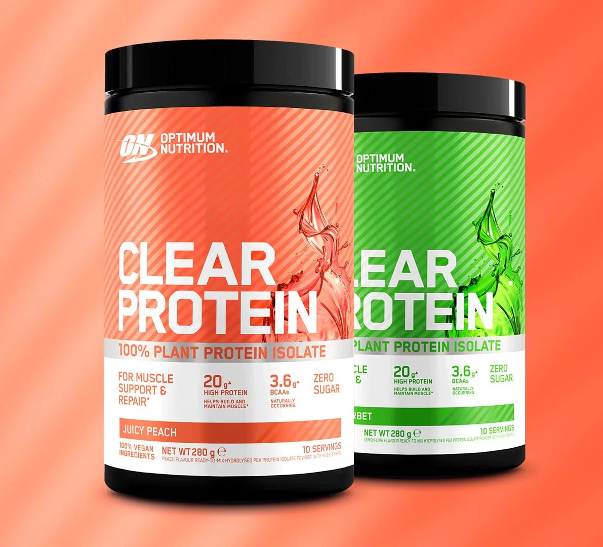 Clear Protein Isolate Optimum Nutrition 280g Vegan Plant | Megapump