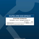 Applied Nutrition R-ALA R-Alpha Lipoic Acid ingredients | Megapump