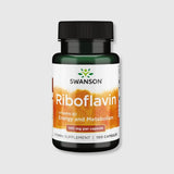 Swanson Vitamin B2 Supplement (Riboflavin) - Vitamin Supplement to Support Vision Health, Aid Thyroid Function, and Promote Energy Metabolism Support - (100 Capsules, 100mg Each) | Megapump