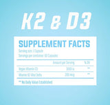 Trained by JP Nutrition Vitamin D3 K2 - 60 capsules Supplements info | Megapump ireland