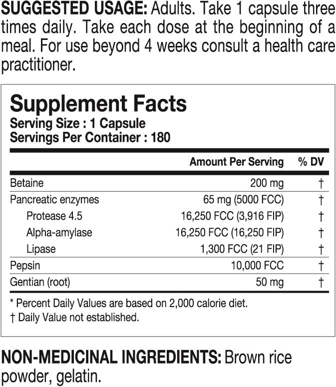 Tested Prodigest 180 caps Digestive enzymes | Megapump