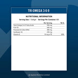 Tri Omega 3-6-9 Applied Nutrition 100 softgels Nutritional info | MEGAPUMP