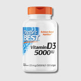 Doctor's Best, Vitamin D3, 5,000 IU, High Dose, Depot Weekly Dose, 720 Softgels, SOYA Free, Gluten Free, Non-GMO | Megapump