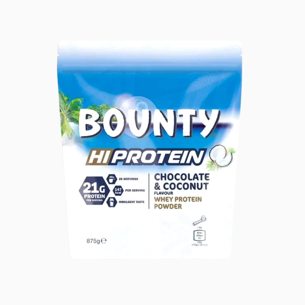 Bounty Hi Whey Protein powder 875g Chocolate & Coconut - megapump.ie