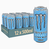Monster Energy Drink Ultra Blue 12 x 500 ml | Megpump.ie