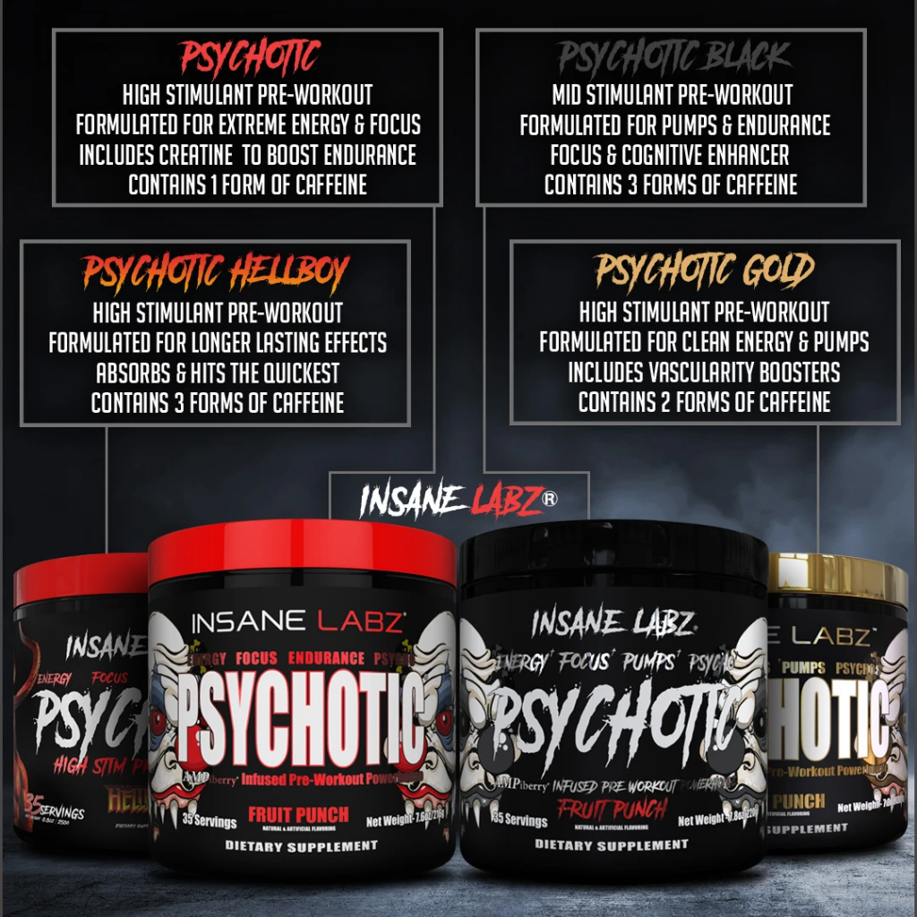 Psychotic Gold Pre Workout Insane Labz | Megapump