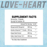 Trained By JP Love Heart ingredients (30 Servings) | Megapump