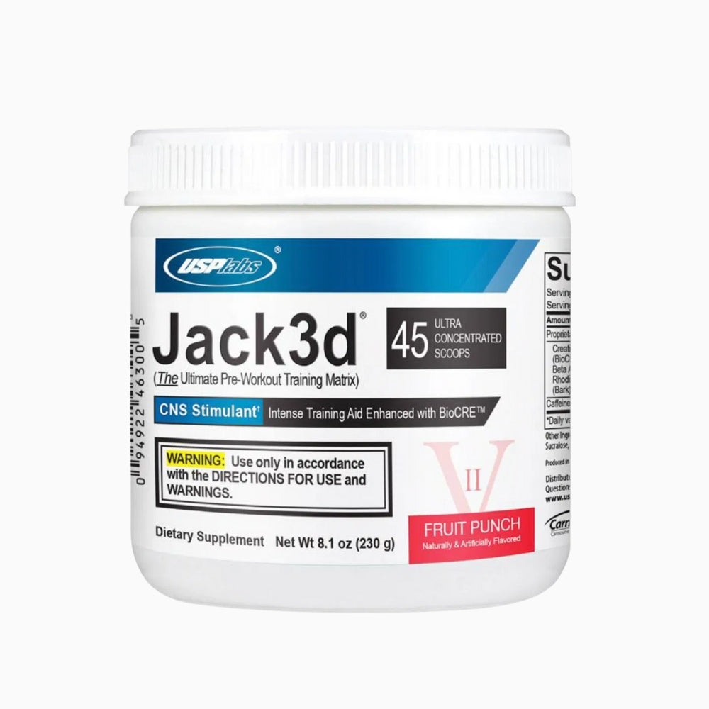 Jack 3D Preworkout Advanced 45 servings Fruit Punch UspLabs - megapump