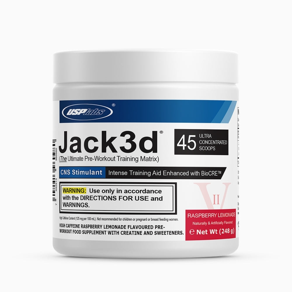 Jack 3D Preworkout Advanced 45 servings Raspberry Lemonade UspLabs - megapump