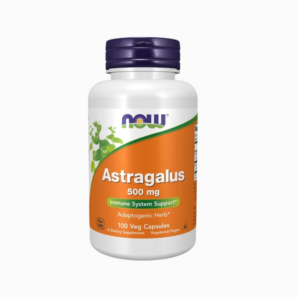 Astragalus 500 mg Now Foods - 100 Veg Capsules | Megapump