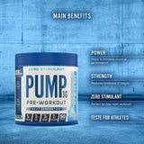 Applied Nutrition PUMP 3G Pre-workout Zero Stimulant benefits | megapump