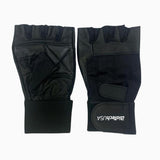 Biotech USA Leather Black Gym Gloves | Megapump