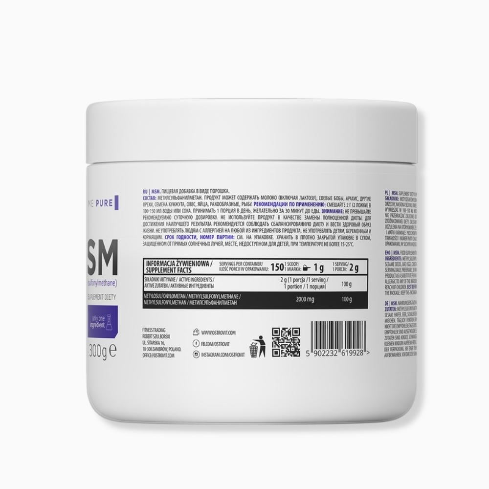 OstroVit MSM Supreme Pure Powder 300g | Megapump