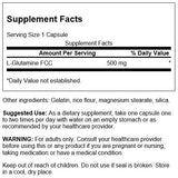 L-Glutamine Swanson - 100 capsules | Megapump