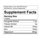 Levro Test PM formula ingredients | Megapump