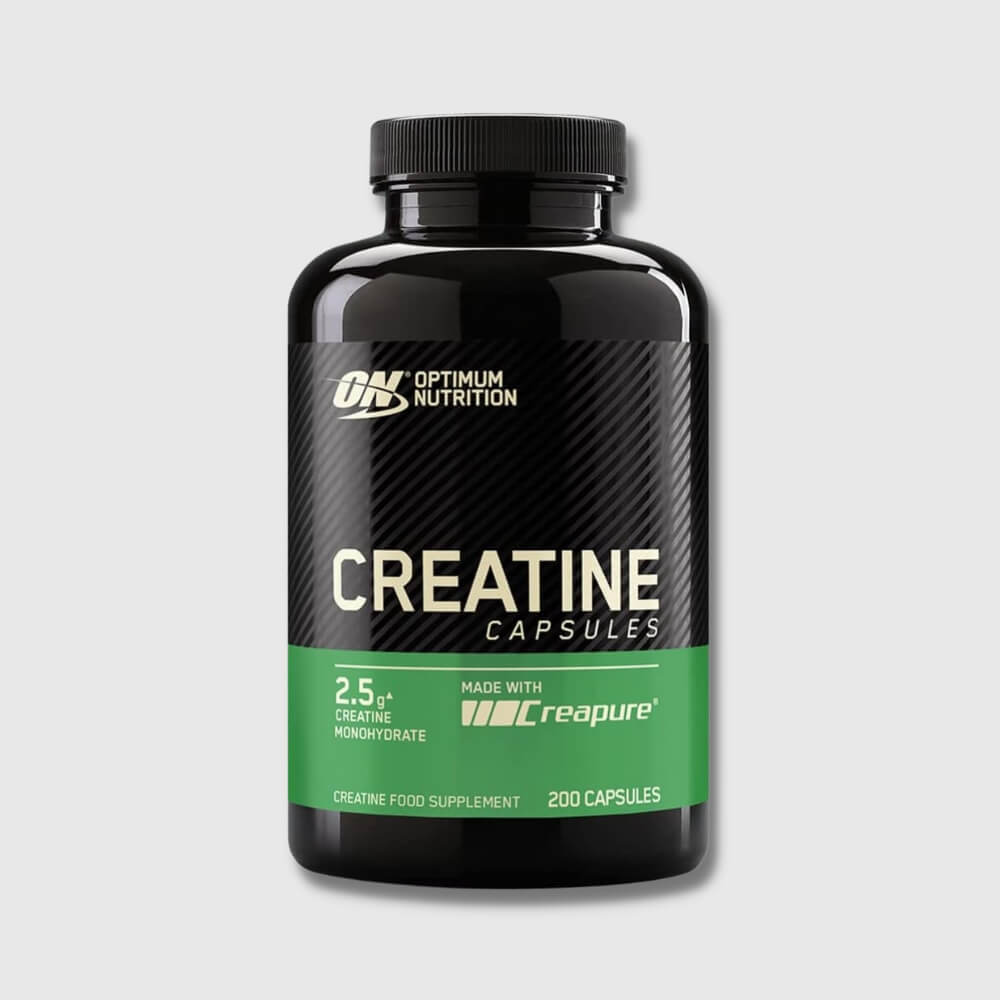 Optimum Nutrition Creatine 2500 mg Capsules, Unflavoured Creatine Monohydrate Tablets for Muscle Growth, 100 Servings, 200 Capsules | Megapump