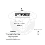 Supplement Needs Alpha GPC Ingredients | Megapump