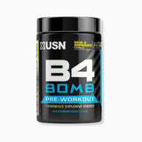 Buy USN B4 Bomb Explosive Energy Pre Workout Blue Raspberry crush 300g | Energy  and pre-workout supplements | Megapump