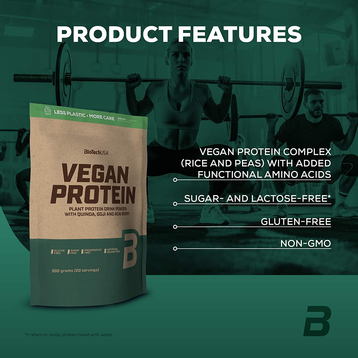 Vegan Protein Biotech USA - 500g | Megapump