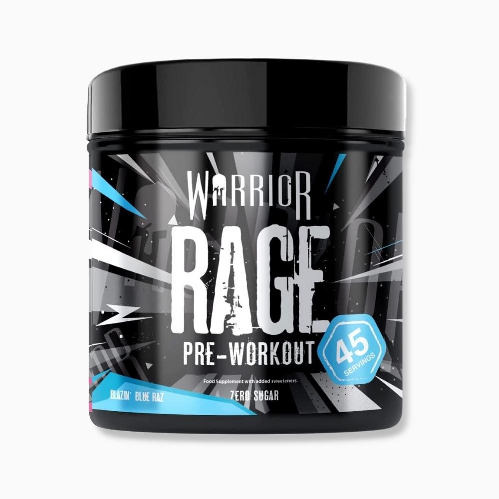 Warrior Rage Pre workout Blazin Blue Raz  45 servings | Megapump